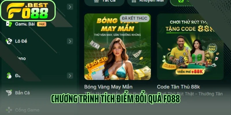 Chương trình tích điểm đổi quà Fo88