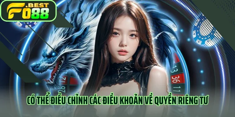 Có thể điều chỉnh các điều khoản về quyền riêng tư