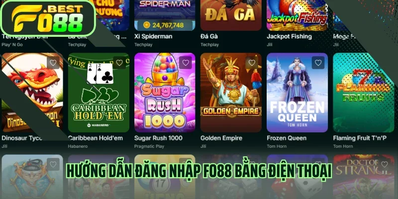 Hướng dẫn đăng nhập Fo88 bằng điện thoại