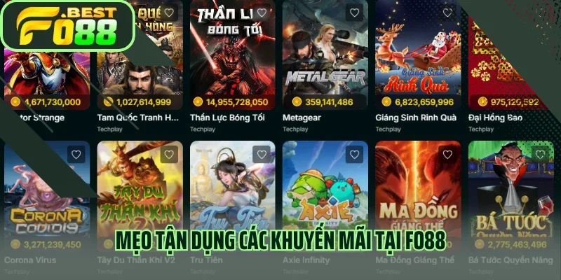 Mẹo tận dụng các khuyến mãi tại Fo88