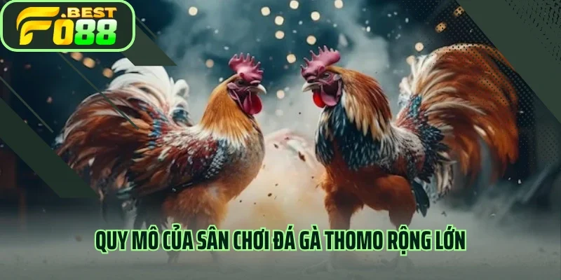Quy mô của sân chơi đá gà thomo rộng lớn