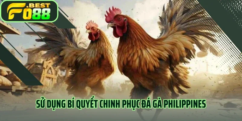 Sử dụng bí quyết chinh phục đá gà Philippines