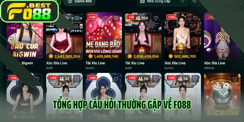 Tổng hợp câu hỏi thường gặp về Fo88