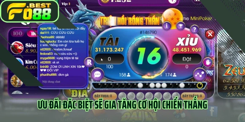 Ưu đãi đặc biệt sẽ gia tăng cơ hội chiến thắng