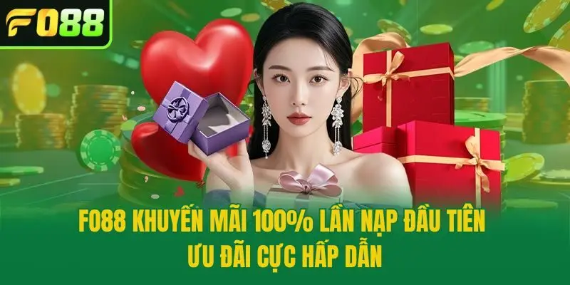Fo88 Khuyến Mãi 100% Lần Nạp Đầu Tiên - Ưu Đãi Cực Hấp Dẫn