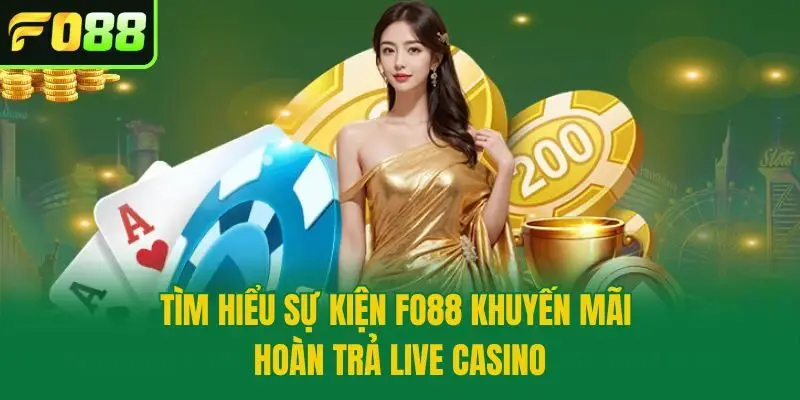 Tìm hiểu sự kiện Fo88 khuyến mãi hoàn trả live casino